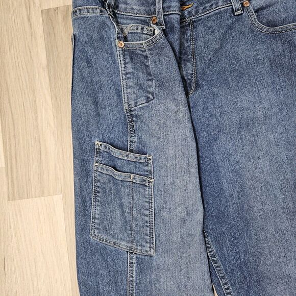 Ariat Mens Blue Mid Rise Rebar Bootcut Jeans Size 34 - Picture 5 of 16